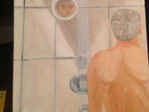 george W. Bush in the Shower