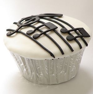 Piano Cupcake